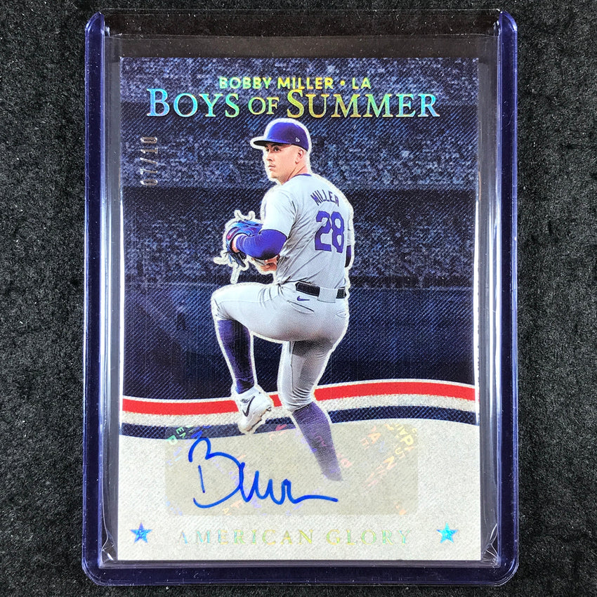 2025 Boys of Summer BOBBY MILLER American Glory Signatures Auto Holo Gold 7/10