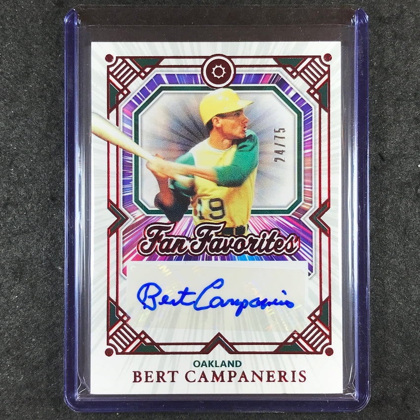2025 Boys of Summer BERT CAMPANERIS Fan Favorites Signatures Auto Red 24/75