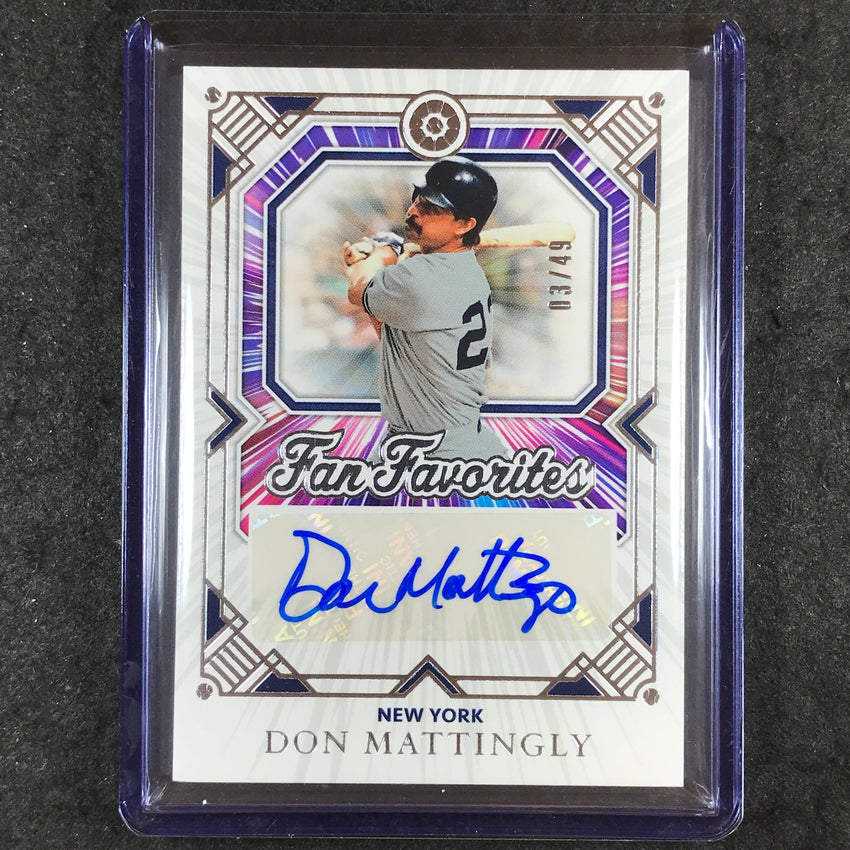 2025 Boys of Summer DON MATTINGLY Fan Favorites Signatures Auto 3/49