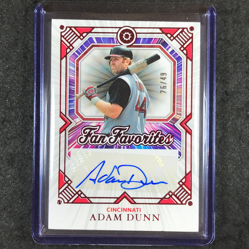 2025 Boys of Summer ADAM DUNN Fan Favorites Signatures Auto Red 26/49