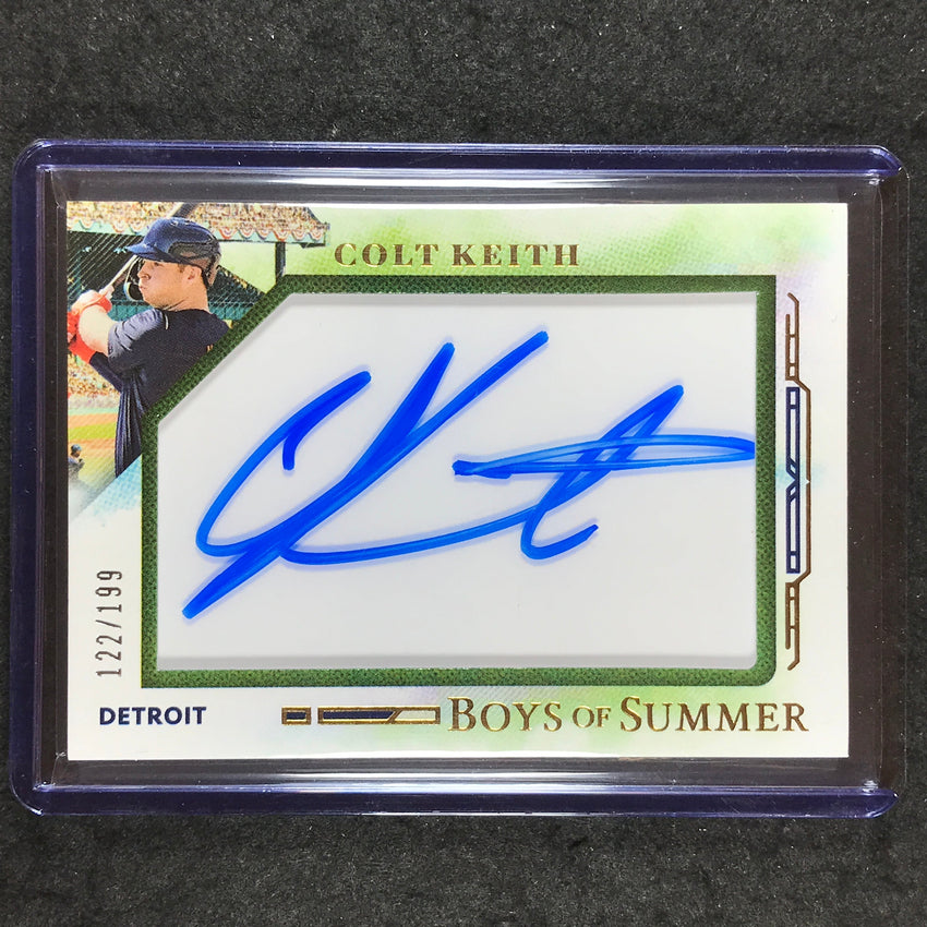 2025 Boys of Summer COLT KEITH Jumbo Acetate Auto 122/199