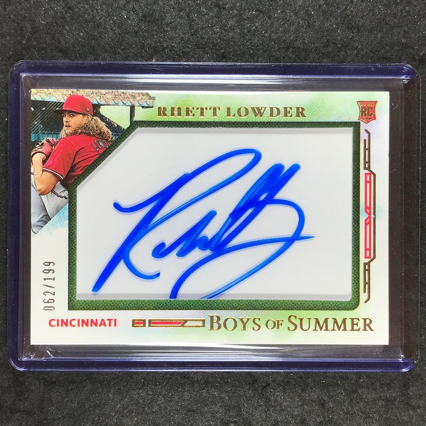 2025 Boys of Summer RHETT LOWDER Jumbo Acetate Rookie Auto 62/199