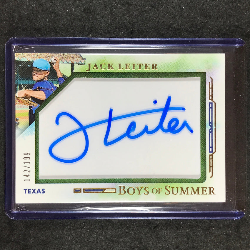 2025 Boys of Summer JACK LEITER Jumbo Acetate Auto 142/199