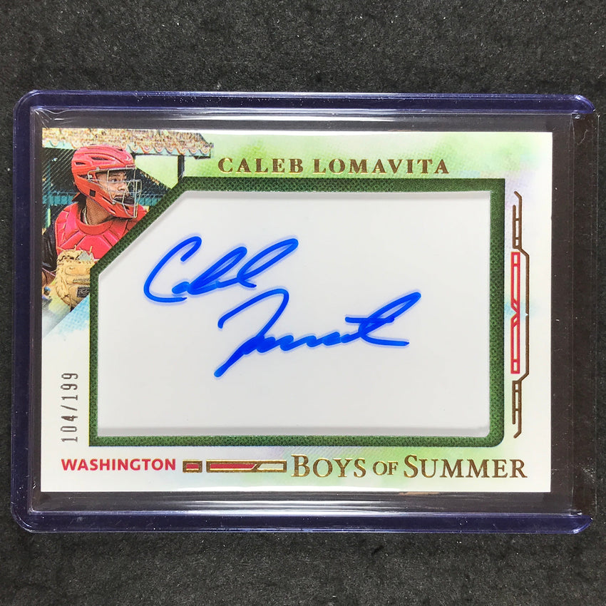 2025 Boys of Summer CALEB LOMAVITA Jumbo Acetate Auto 104/199