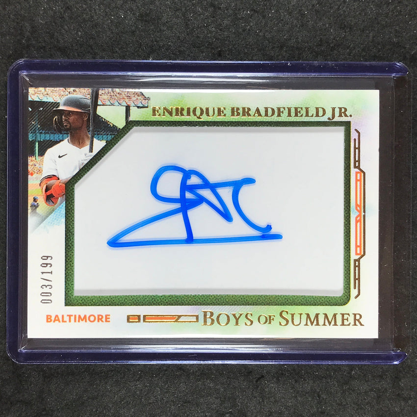 2025 Boys of Summer ENRIQUE BRADFIELD JR. Jumbo Acetate Auto 3/199