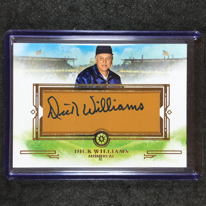 2025 Boys of Summer DICK WILLIAMS Fabrics of the Game Leather Auto 1/2
