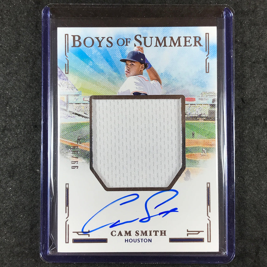 2025 Boys of Summer CAM SMITH Jumbo Material Signatures Auto 99/99