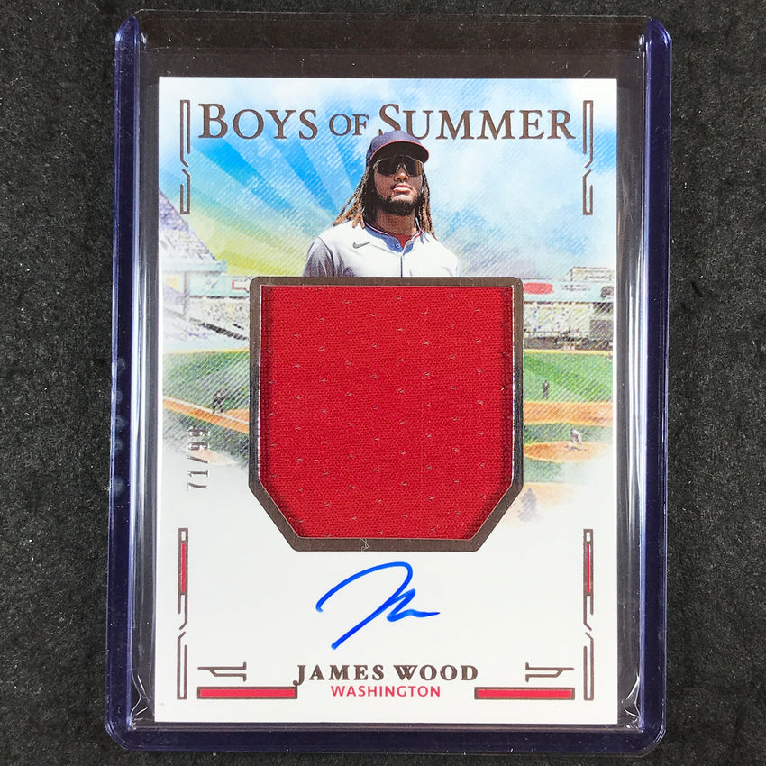 2025 Boys of Summer JAMES WOOD Jumbo Material Signatures Auto 71/99
