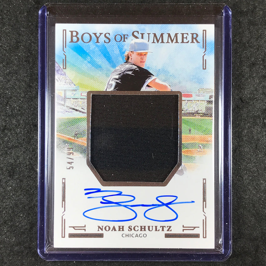 2025 Boys of Summer NOAH SCHULTZ Jumbo Material Signatures Auto 54/99
