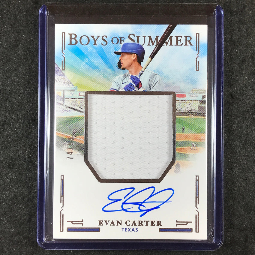 2025 Boys of Summer EVAN CARTER Jumbo Material Signatures Auto 74/99