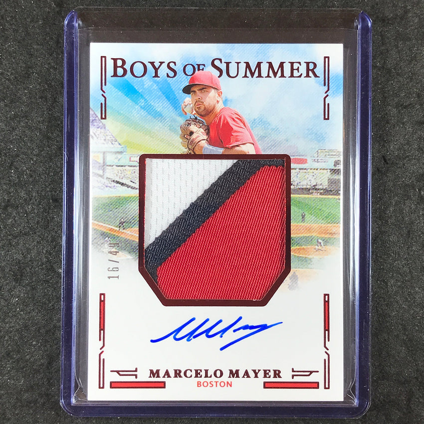 2025 Boys of Summer MARCELO MAYER Jumbo Material Patch Auto Red 16/49