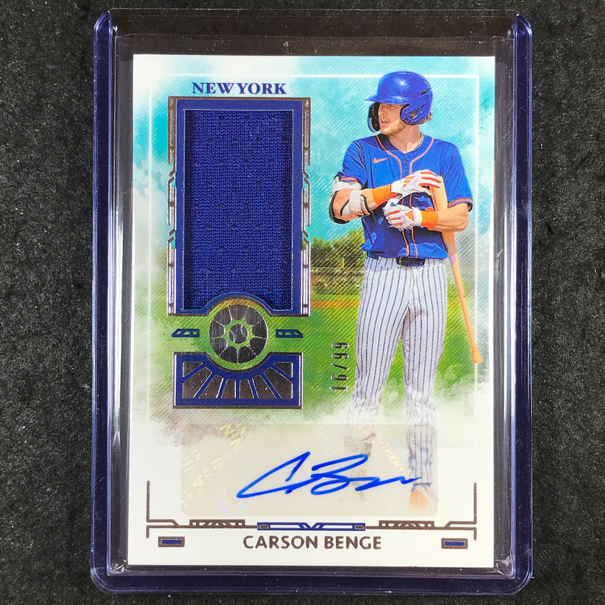 2025 Boys of Summer CARSON BENGE Prospect Material Signatures Auto 16/99