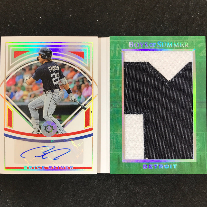 2025 Boys of Summer BRYCE RAINER Jumbo Swatch Patch Auto Booklet 2/15
