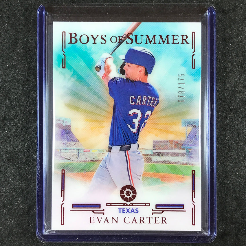 2025 Boys of Summer EVAN CARTER Base Red 78/175 #12