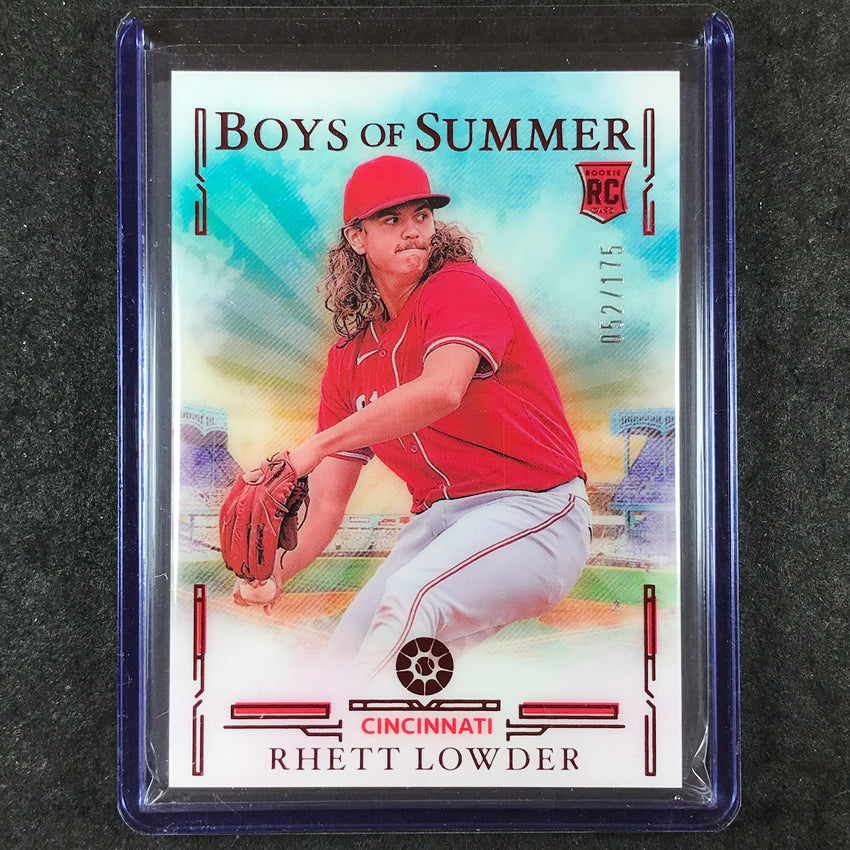 2025 Boys of Summer RHETT LOWDER Rookie Base Red 52/175 #32