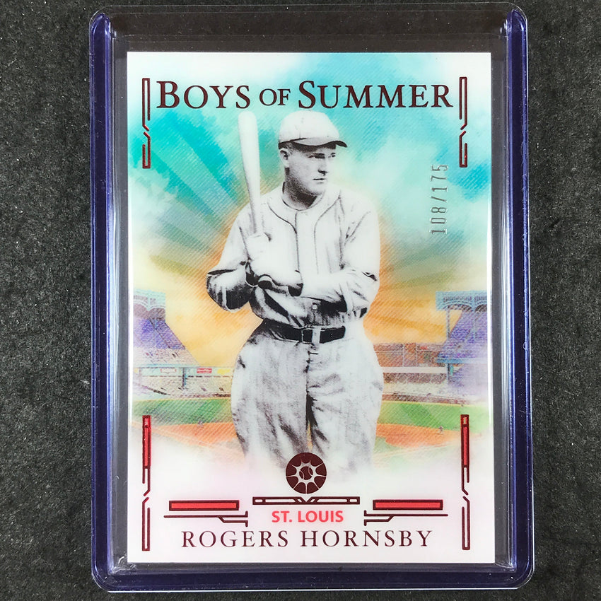 2025 Boys of Summer ROGERS HORNSBY Base Red 108/175 #67