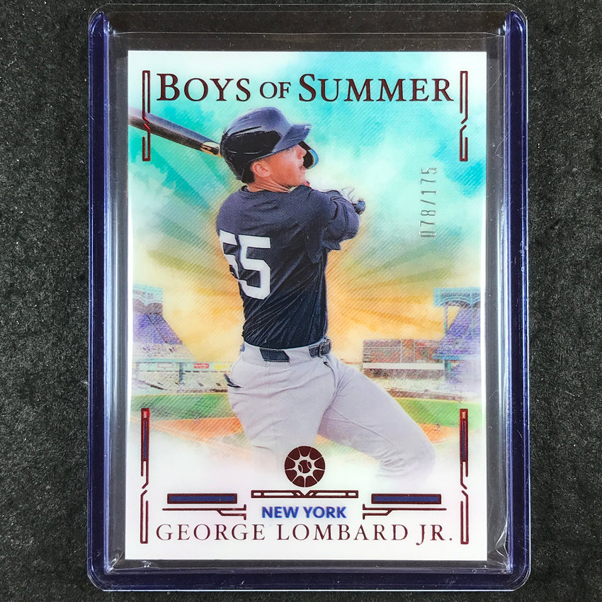 2025 Boys of Summer GEORGE LOMBARD JR. Base Red 78/175 #68
