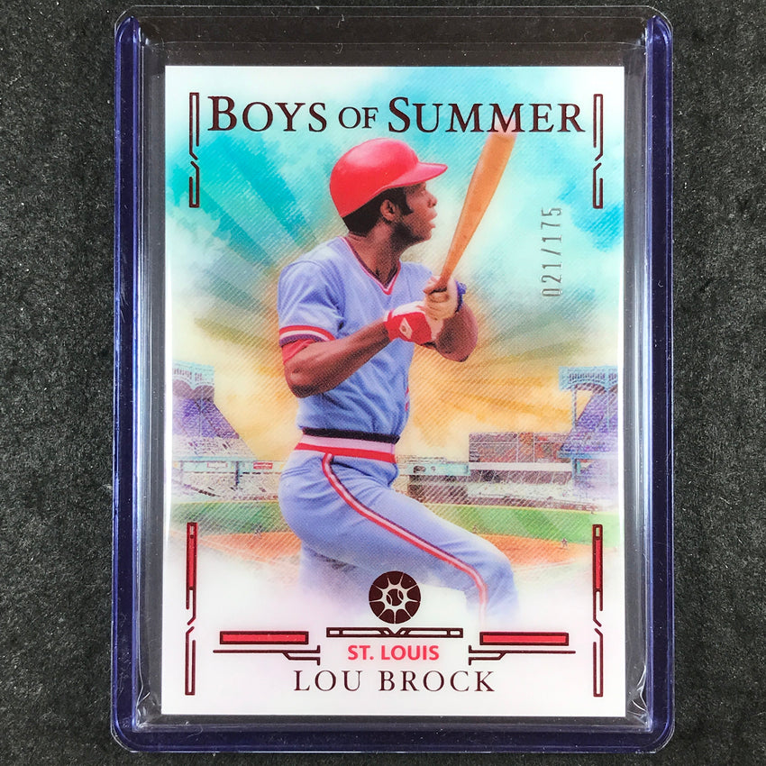2025 Boys of Summer LOU BROCK Base Red 21/175 #73