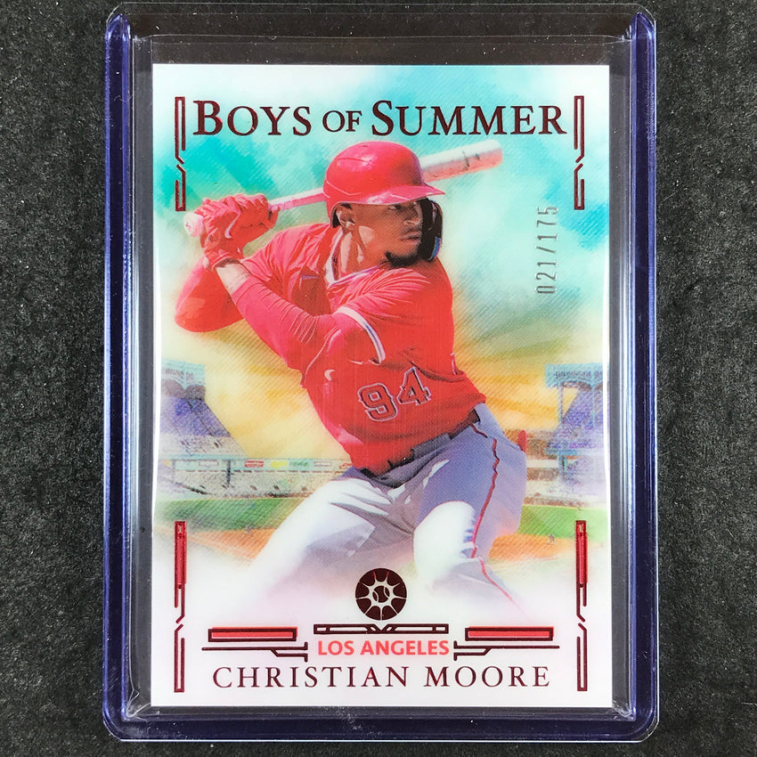 2025 Boys of Summer CHRISTIAN MOORE Base Red 21/175 #100