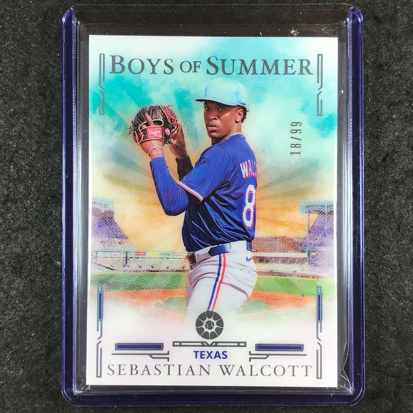 2025 Boys of Summer SEBASTIAN WALCOTT Base Blue 18/99 #31