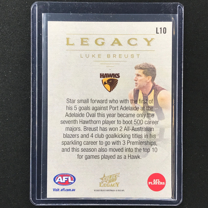 2023 Legacy Afl Luke Breust Legacy Insert Ssp 32/35