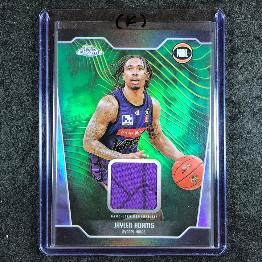2024-25 Topps Chrome NBL JAYLEN ADAMS Jersey Relic Refractor #JA (K)