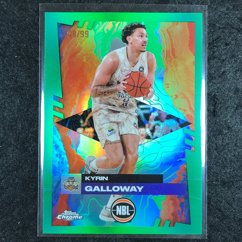 2024-25 Topps Chrome NBL KYRIN GALLOWAY Base Green 38/99 #27