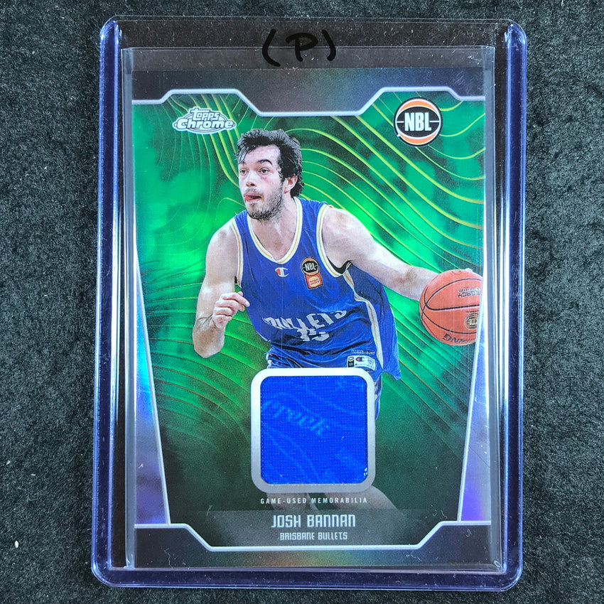 2024-25 Topps Chrome NBL JOSH BANNAN Jersey Relic Refractor #JB (P)