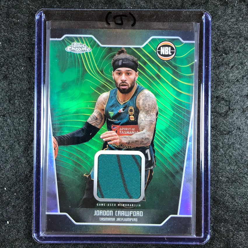 2024-25 Topps Chrome NBL JORDON CRAWFORD Jersey Relic Refractor #JC (J)