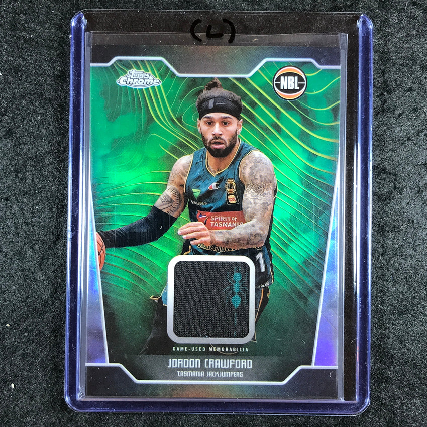 2024-25 Topps Chrome NBL JORDON CRAWFORD Jersey Relic Refractor #JC (L)
