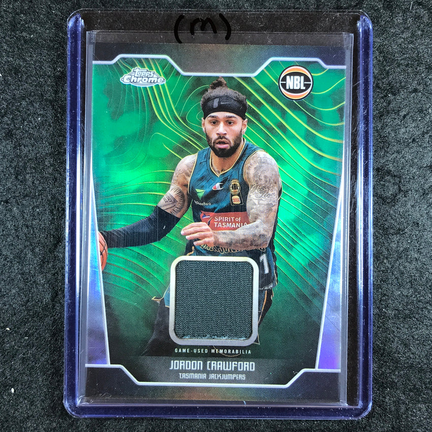 2024-25 Topps Chrome NBL JORDON CRAWFORD Jersey Relic Refractor #JC (M)