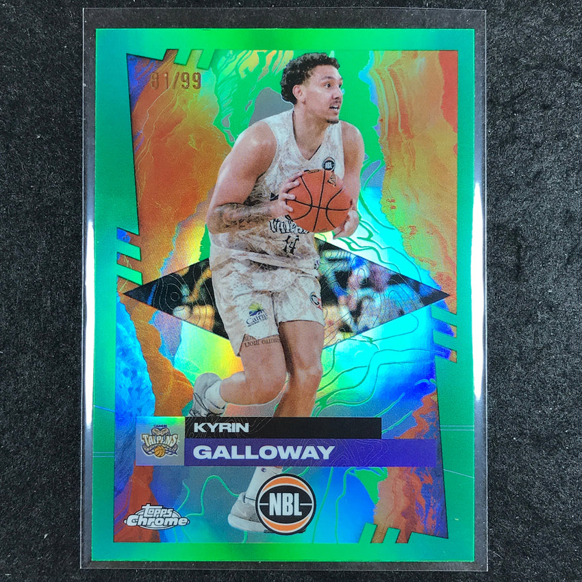 2024-25 Topps Chrome NBL KYRIN GALLOWAY Base Green 81/99 #27