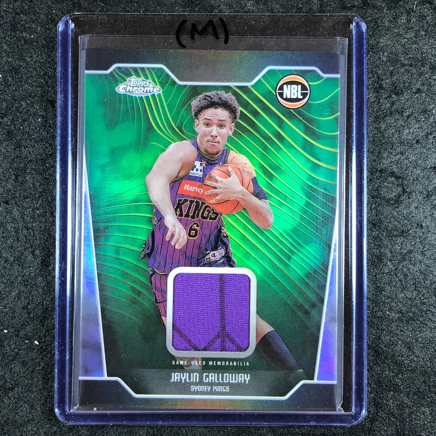 2024-25 Topps Chrome NBL JAYLIN GALLOWAY Jersey Relic Refractor #JG (M)