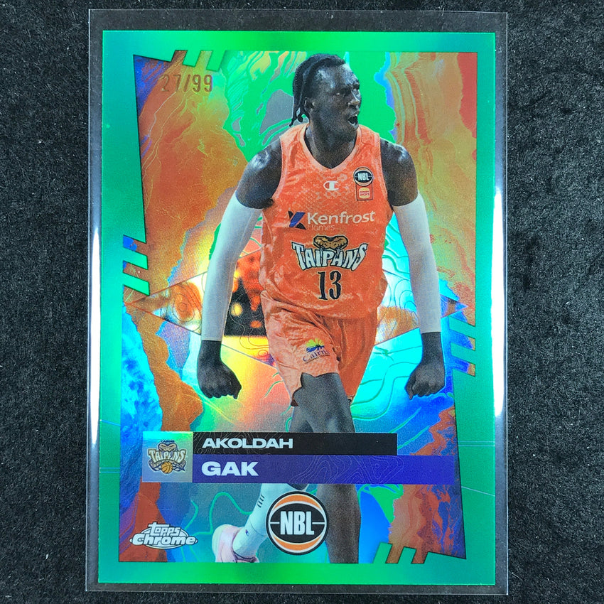 2024-25 Topps Chrome NBL AKOLDAH GAK Base Green 27/99 #29