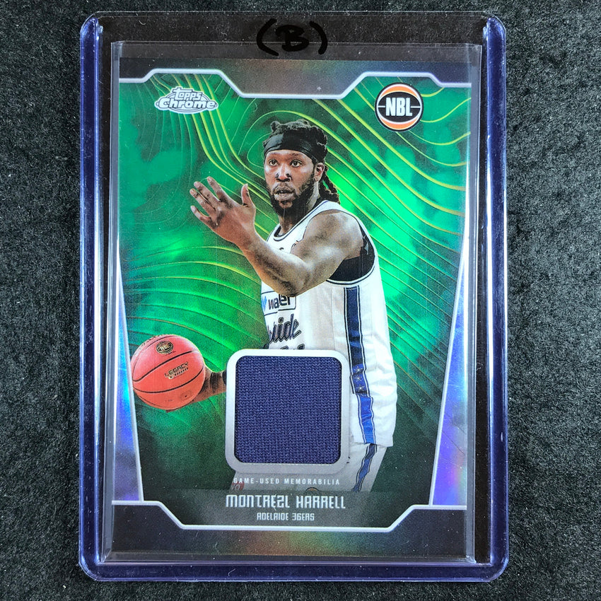 2024-25 Topps Chrome NBL MONTREZL HARRELL Jersey Relic Refractor #MHA (B)