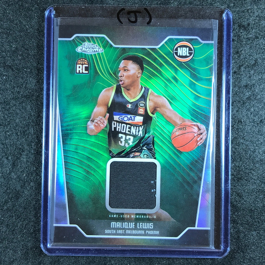 2024-25 Topps Chrome NBL MALIQUE LEWIS Rookie Jersey Relic Refractor #ML (J)