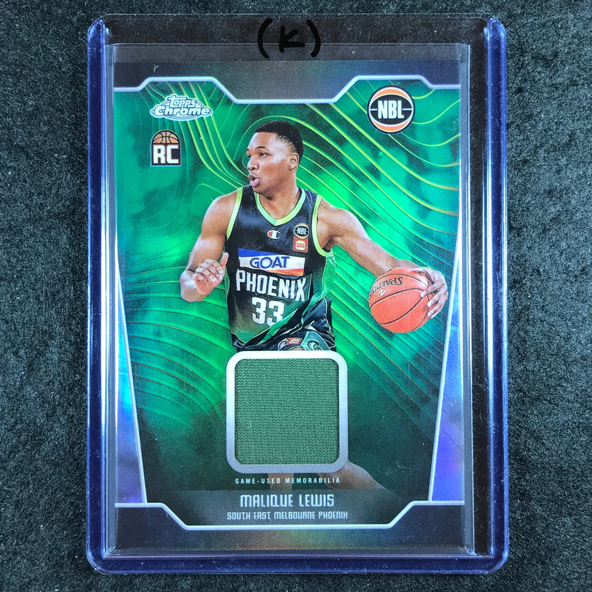 2024-25 Topps Chrome NBL MALIQUE LEWIS Rookie Jersey Relic Refractor #ML (K)