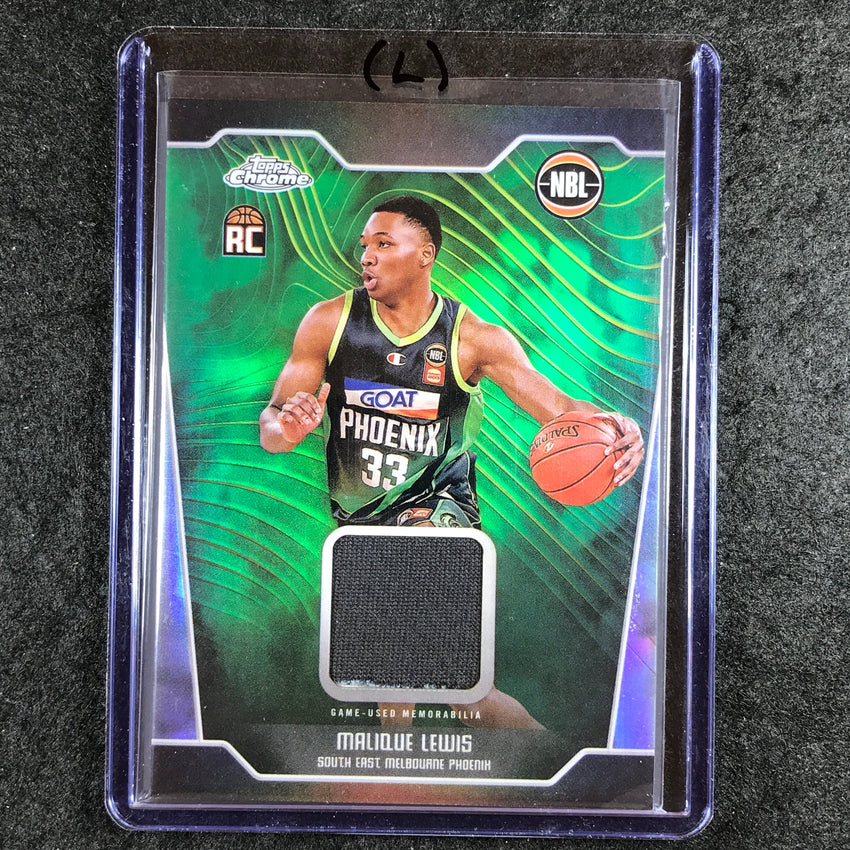 2024-25 Topps Chrome NBL MALIQUE LEWIS Rookie Jersey Relic Refractor #ML (L)
