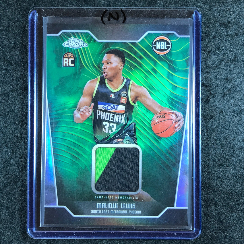 2024-25 Topps Chrome NBL MALIQUE LEWIS Rookie Jersey Relic Refractor #ML (N)