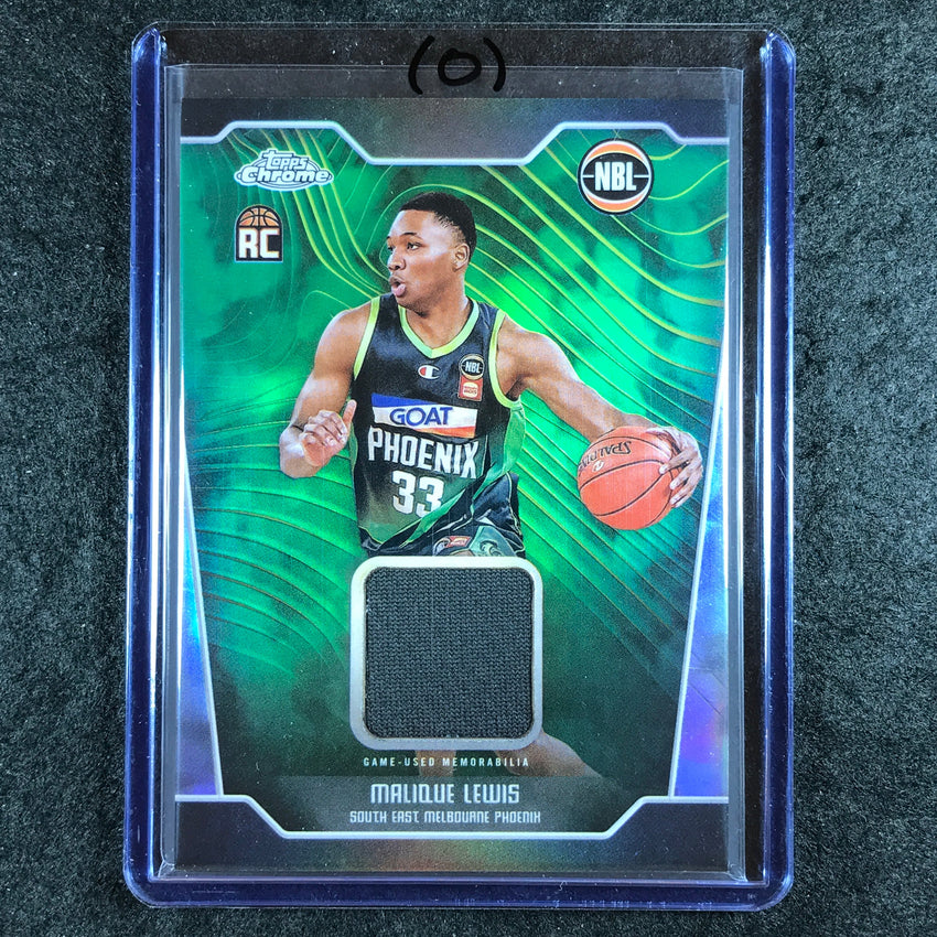 2024-25 Topps Chrome NBL MALIQUE LEWIS Rookie Jersey Relic Refractor #ML (O)