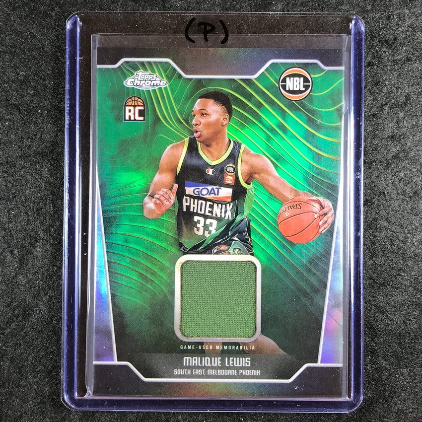 2024-25 Topps Chrome NBL MALIQUE LEWIS Rookie Jersey Relic Refractor #ML (P)