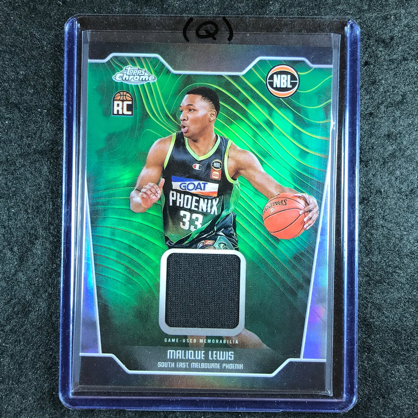 2024-25 Topps Chrome NBL MALIQUE LEWIS Rookie Jersey Relic Refractor #ML (Q)
