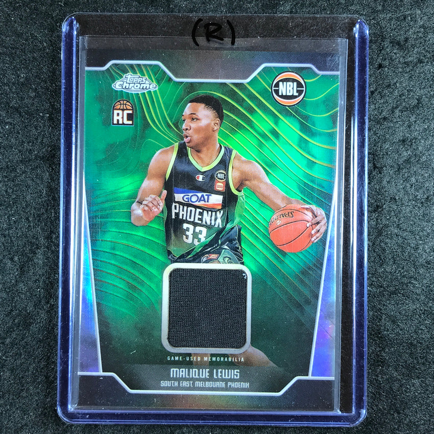 2024-25 Topps Chrome NBL MALIQUE LEWIS Rookie Jersey Relic Refractor #ML (R)