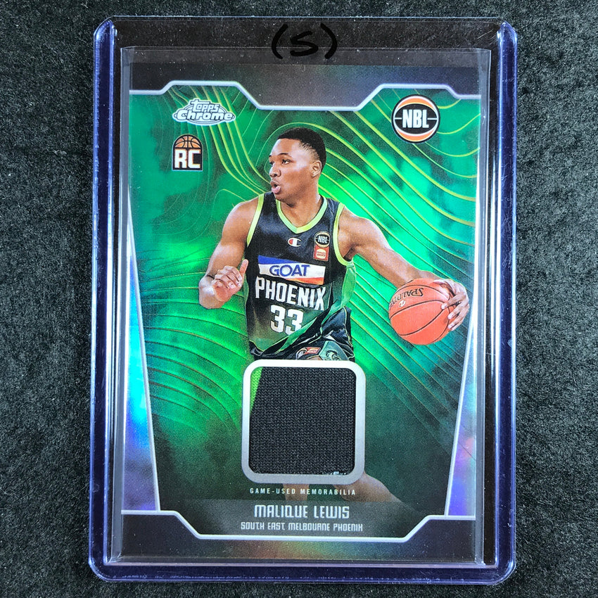 2024-25 Topps Chrome NBL MALIQUE LEWIS Rookie Jersey Relic Refractor #ML (S)