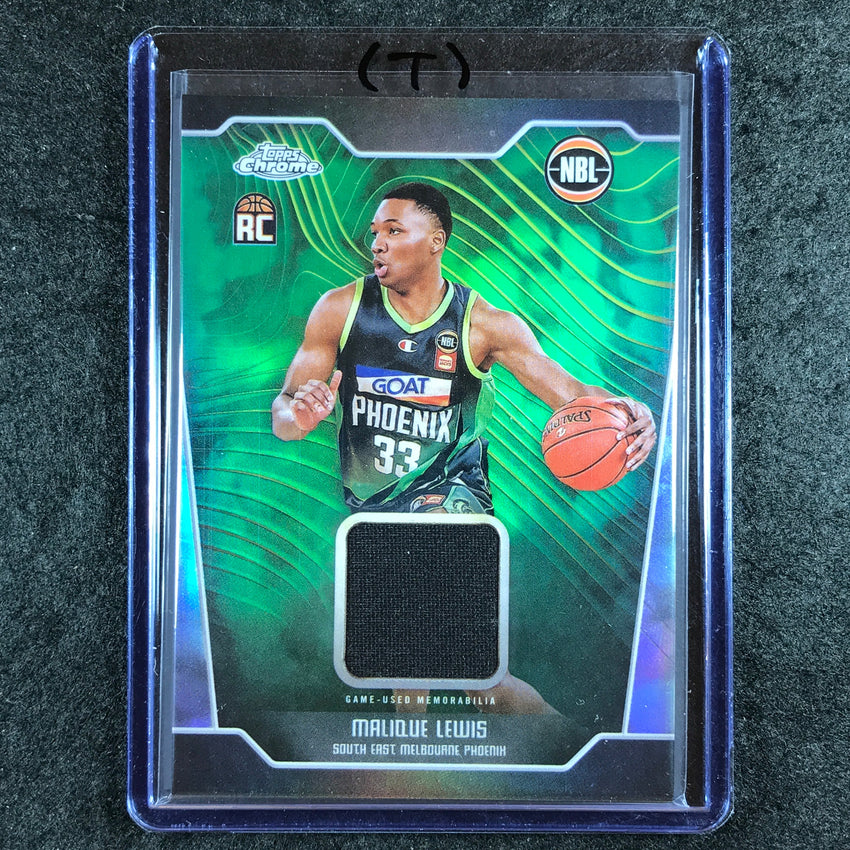 2024-25 Topps Chrome NBL MALIQUE LEWIS Rookie Jersey Relic Refractor #ML (T)