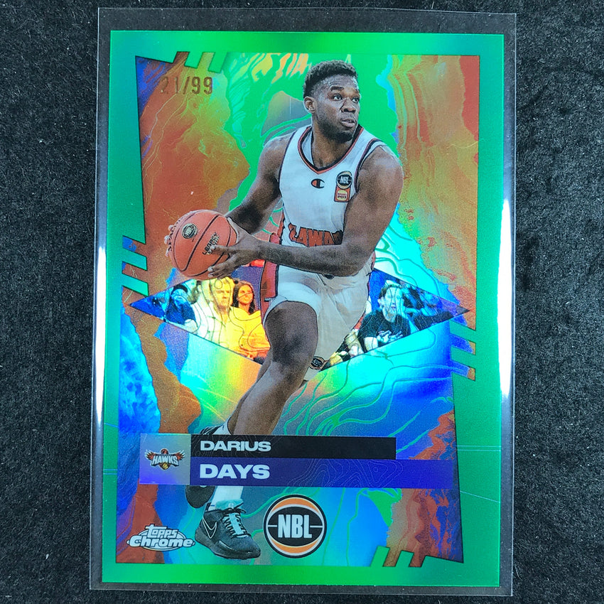 2024-25 Topps Chrome NBL DARIUS DAYS Base Green 21/99 #31