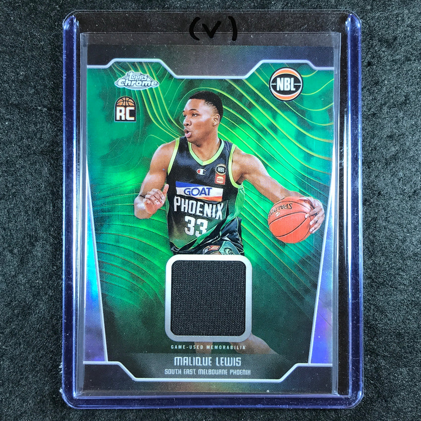 2024-25 Topps Chrome NBL MALIQUE LEWIS Rookie Jersey Relic Refractor #ML (V)