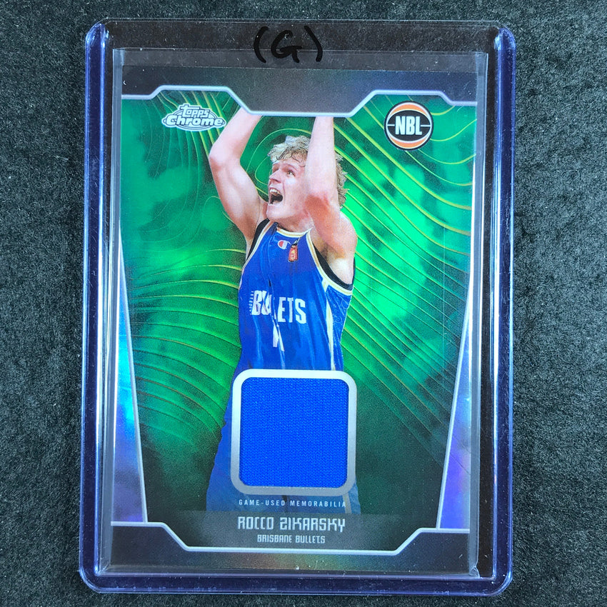 2024-25 Topps Chrome NBL ROCCO ZIKARSKY Jersey Relic Refractor #RZ (G)