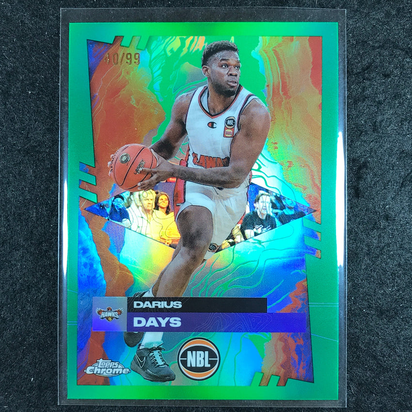 2024-25 Topps Chrome NBL DARIUS DAYS Base Green 40/99 #31