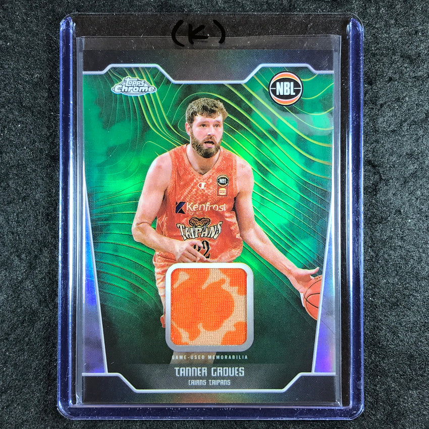 2024-25 Topps Chrome NBL TANNER GROVES Jersey Relic Refractor #TG (K)